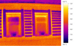 Měření termokamerou ztráty tepla rodinného domu
